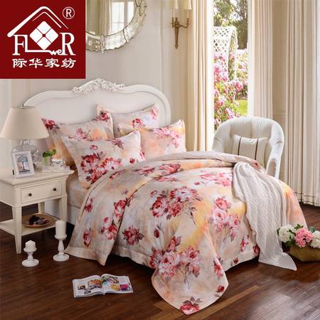 時尚花語，舒適相伴——際華家紡純棉斜紋活性印花四件套評測